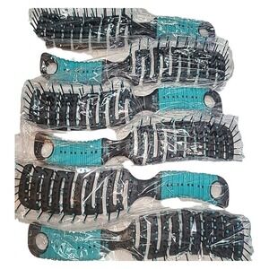 6 New Curved Vent Flex Hairbrushes Quick Dry Brushes Wet Hair Blow Dryer Styling